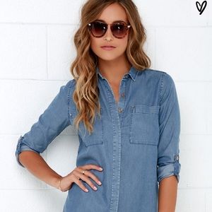 Shirt and Sweet Blue Chambray Shirt Dress